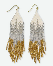 Load image into Gallery viewer, Claire Ombre Beaded Fringe Earrings
