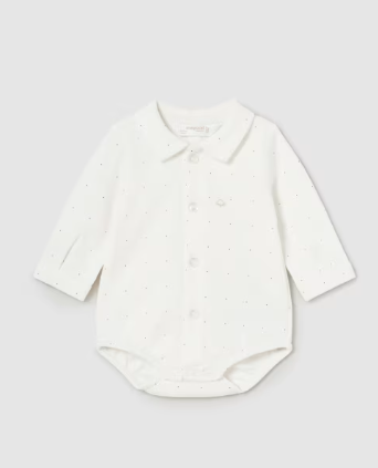 Baby Dress Shirt Bodysuit