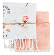 Load image into Gallery viewer, Trellis Pattern Dish Towel Set
