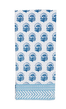Load image into Gallery viewer, Blue Print Waffle Towels
