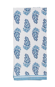 Blue Print Waffle Towels