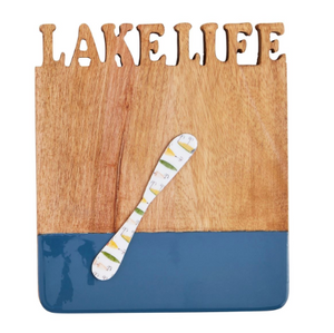 Lake Life Word Cut Out Board