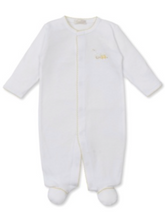 Load image into Gallery viewer, Kissy Kissy Premier Hand Embroidered Snap Footie
