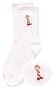 Embroidered Crew Socks