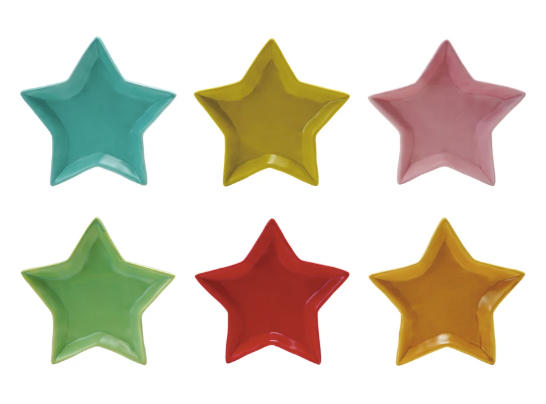 Stoneware Star Shaped Dish