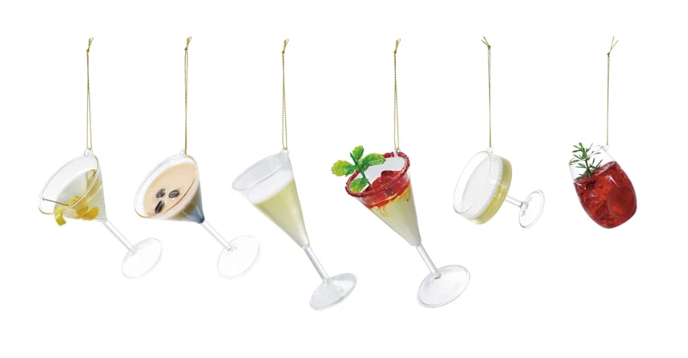 Glass Cocktail Ornament