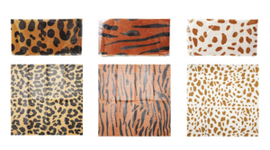 Paper Napkins with Animal Print Pattern