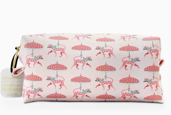 Leopard Cosmetic Loaf Pouch