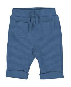 Blue Ribbed Pants