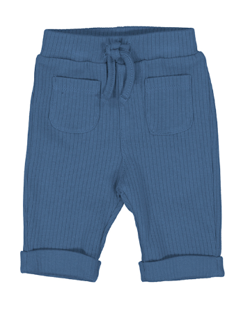 Blue Ribbed Pants
