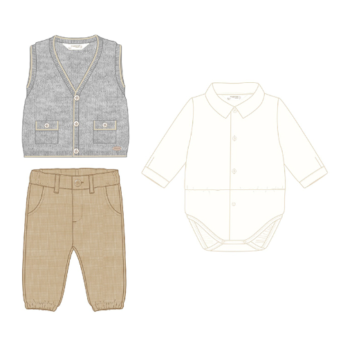 Trouser w/ Vest Set