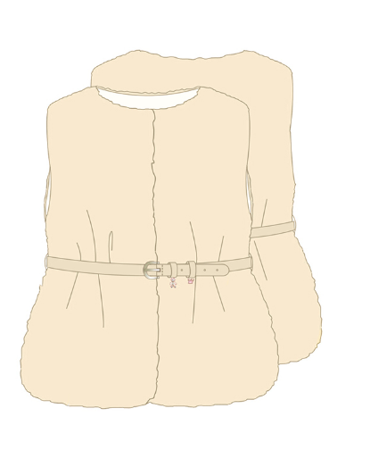 Fur Vest with Belt