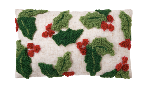 Holly w/ Berries Pillow