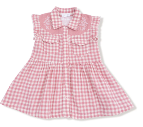 Angel Dear Western Pearl Snap Dress and Bloomer