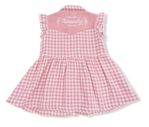 Angel Dear Western Pearl Snap Dress and Bloomer