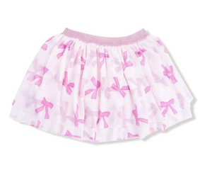Printed Bow Tutu Skirt