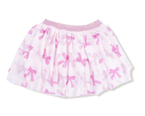 Printed Bow Tutu Skirt