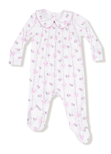 Smocked Peter Pan Snap Footie