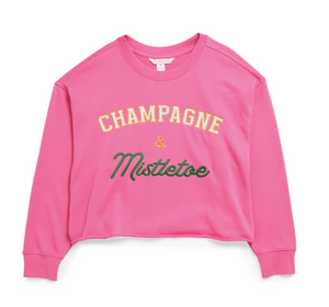 "Champagne & Mistletoe" Lounge Sweatshirt