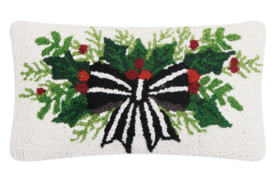 Spray w/ Ribbon Hook Pillow