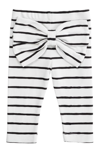 Bow Leggings - Stripes