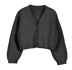 Black Knit Cardigan