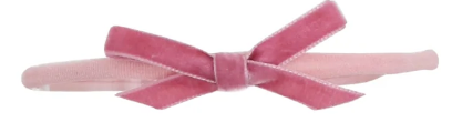Velvet Shoelace Bow Headband