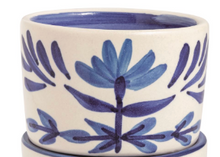 Load image into Gallery viewer, Royal Blue Flower Tidbit Bowls
