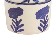 Load image into Gallery viewer, Royal Blue Flower Tidbit Bowls
