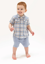 Load image into Gallery viewer, Short Sleeve Western Shirt with Shorts
