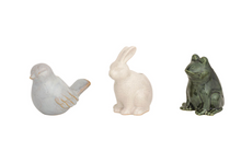 Load image into Gallery viewer, Bunny, Frog or Bird Stoneware Bud Vases
