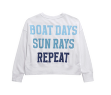 Load image into Gallery viewer, "Boat Days, Sun Rays, Repeat" Sweatshirt
