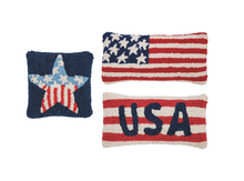 Load image into Gallery viewer, Patriotic Hooked Pillows
