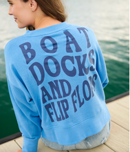 Load image into Gallery viewer, "Boat Docks and Flip Flops" Sweatshirt
