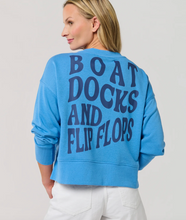 Load image into Gallery viewer, "Boat Docks and Flip Flops" Sweatshirt
