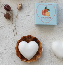 Load image into Gallery viewer, Heart Shaped Olive Oil &amp; Shea Butter Triple Milled Bar Soap

