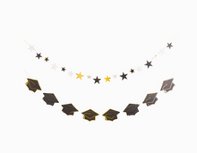Load image into Gallery viewer, Multi Star Grad Hat Felt Banner Set
