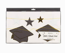 Load image into Gallery viewer, Multi Star Grad Hat Felt Banner Set
