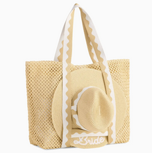 Load image into Gallery viewer, Bride Hat and Tote Set
