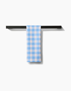 Angelic Sky Gingham Tea Towel
