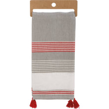 Load image into Gallery viewer, Santa Stops Here For Wine Tasting Kitchen Towel
