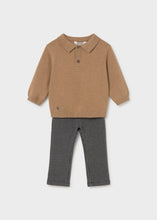 Load image into Gallery viewer, Mayoral Baby Check Pants, Grey (shown with matching sweater)
