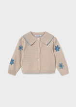 Load image into Gallery viewer, Mayoral Baby Floral Knit Cardigan, Seed Mix
