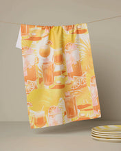 Load image into Gallery viewer, Geometry Sunset Happy Hour Tea Towel
