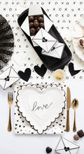 Load image into Gallery viewer, Square Hearts Paper Plate
