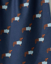Load image into Gallery viewer, Geometry Coastal Dachshund Tea Towel
