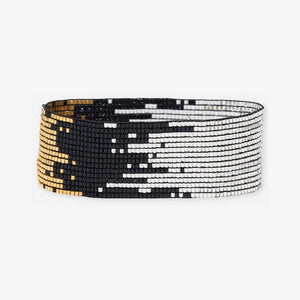 Kenzie Ombre Beaded Stretch Bracelet Black