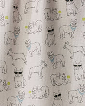 Load image into Gallery viewer, Geometry Frenchie Frolic Tea Towel
