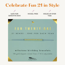 Load image into Gallery viewer, 21st Milestone Birthday Bracelet
