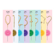 Load image into Gallery viewer, Mini 4&quot; Gold Number Sparklers
